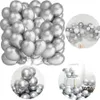 Ballons métalliques argent chrome fête anniversaire Voir les images du produit 1
