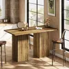 Tribesigns quadratischer Bartisch, 79 cm, Holz, Hausbar mit Produktbild-Vorschau 7