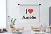 MuchoWow® Wandteppich Wandbehang Ich liebe - Amélie - Produktbild-Vorschau 2