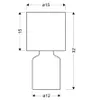 Moderní stolní keramická lampa INER - 1xE14, 40W, růžová / Náhled obrázku produktu 4