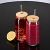 Bicchieri Relaxdays con coperchio in bambù e cannuccia, set Anteprima dell’immagine prodotto 8