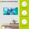 ARTland Poster Abstrakte Komposition grün und violett Produktbild-Vorschau 2