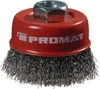 Topfbürste D.60mm M14 Draht-D.0,3mm Stahl PROMAT Produktbild-Vorschau 1