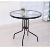 Gartentisch 60 cm Tisch aus gehärtetem Glas für Garten, Produktbild-Vorschau 4
