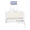 Merax Kinderbett 90x200 cm mit Ausziehbett 90x190, Hausbett Produktbild-Vorschau 8