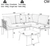 Merax Gartenlounge-Set 3-tlg. Sitzgruppe mit Tisch und Produktbild-Vorschau 7