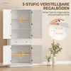 Mobiletto da cucina HOMCOM, 186,4 cm, mobiletto alto con 4 Anteprima dell’immagine prodotto 5