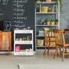 Relaxdays Nischenwagen, 3 Ablagen, schmales Nischenregal Produktbild-Vorschau 2
