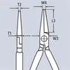 KNIPEX 25 06 160 KNIPEX Flachrundzange Mit Schneide Voir les images du produit 25