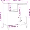 vidaXL Příborník bílý 60x35x70 cm Materiál dřeva Náhled obrázku produktu 8