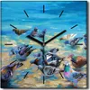 Coloray Uhr auf Leinwand 30x30 cm Wand Uhr Dekoration Produktbild-Vorschau 1