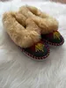 Damen Leder Wolle Winter HüttenSchuhe Lamfell HausSchuhe Produktbild-Vorschau 12