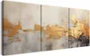 Leinwandbilder für das Wohnzimmer. Wanddekoration Goldene Produktbild-Vorschau 2