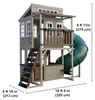 KidKraft Cozy Escape Spielturm mit Rutsche – Zweistöckiges Produktbild-Vorschau 16