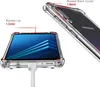 A clear protective phone case is shown from two angles, highlighting its protective features with measurements. Produktbild-Vorschau