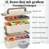 Lunchbox, 2L Edelstahl-Doppelwand Box,Isolierte und Produktbild-Vorschau 5