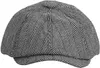 Herren Schiebermütze Newsboy Schirmmütze baskenmütze Flat Produktbild-Vorschau 1