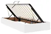 vidaXL Struttura per letto imbottita, colore bianco puro, Anteprima dell’immagine prodotto 6