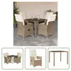 The Living Store 5-tlg. Garten-Essgruppe mit Kissen Beige Produktbild-Vorschau 1