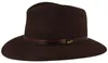 Borsalino Outdoor Traveller Filzhut Country mit dreifarbiger Lederband-Garnitur in braun