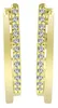 585/- Gold Klapp-Creolen, Zirkoniabesatz, Gelbgold, 14 Produktbild-Vorschau 4