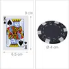 Pokerový kufřík Relaxdays 300 laserových pokerových žetonů Náhled obrázku produktu 5