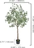 VEVOR Eukalyptus Künstlich 80x80x181cm Kunstpflanze PE Produktbild-Vorschau 8