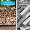 COSTWAY Metalowy stojak na drewno opałowe, stojak na drewno Podgląd zdjęcia produktu 8