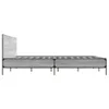 Bettgestell Grau Sonoma 200x200 cm Holzwerkstoff und Metall Produktbild-Vorschau 5