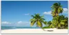 Glasbilder 140x70 Wandbild Druck auf Glas Strand Palmen Produktbild-Vorschau 1