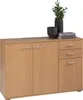 Kommode - Buche Nachbildung - B 106 cm - 3 Türen - 2 Produktbild-Vorschau 9