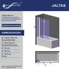 Duschabtrennung für Badewanne 150 x 140 cm Duschtrennwand Produktbild-Vorschau 7