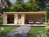 WOODTEX Naturbelassen Gartenhaus Blockbohlenhaus CA2988 28 Produktbild-Vorschau 2
