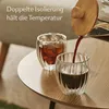Cosumy Doppelwandige Cappuccino Gläser 230ml Produktbild-Vorschau 2