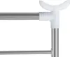 A close-up view of a section of a drying rack, showing the connection between a metal rod and a white plastic joint. Anteprima dell’immagine prodotto