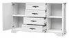 Kommode weiß 90x155x45 cm mit 4 Schubladen 2 Türen im Produktbild-Vorschau 6