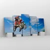 Bild auf Leinwand - Leinwandbild - Motorrad Reiter Himmel - Produktbild-Vorschau 4