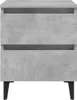 vidaXL Nočné stolíky 2 ks. Betónová sivá 40x35x50 cm Náhľad obrázku produktu 4