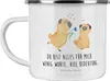 Mr. & Mrs. Panda Teetasse Mops Verliebt - Weiß - Geschenk, Produktbild-Vorschau 1