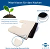 A product image showcasing a neck pillow with informational callouts. Produktbild-Vorschau