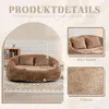OKWISH Fauteuil Pouf - Fauteuil Lounge 2 Places avec Voir les images du produit 6