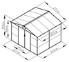 Domek ogrodowy G21 GAH 706 - 277 x 255 cm, brązowy Podgląd zdjęcia produktu 6