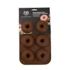 Forma Silikonowa do pączków donutów 6 szt. Brązowa Podgląd zdjęcia produktu 4
