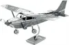 A metal model airplane on a stand. Produktbild-Vorschau