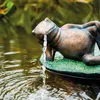 esotec Wasserspeier FROSCH liegend Seerosen-Blatt mit Produktbild-Vorschau 6