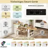 Mesa extensible para comedor con enchufes, iluminación LED, Vista previa de la imagen del producto 2
