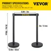 VEVOR 6 pièces système de guidage des personnes Poteaux de Voir les images du produit 7