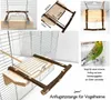 Anflugsitzstange für Vogelheime Vogelkäfige 24,5x12/20cm Produktbild-Vorschau 6
