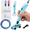 Blauer 3D-Stift, 3D-Druckstift für Kinder + Filamente, Produktbild-Vorschau 1