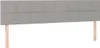 vidaXL Kopfteile Hellgrau 200x5x78/88 cm Stoff Produktbild-Vorschau 1